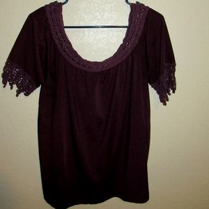 Maroon Short Sleeve Shirt